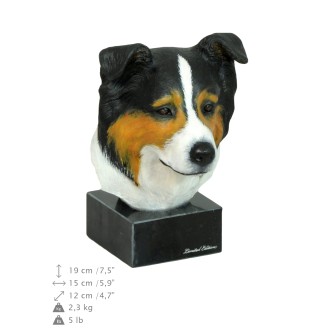 Border Collie ręcznie pomalowana statuetka Art-Dog